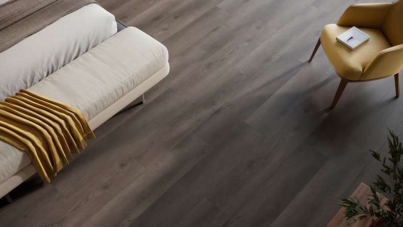 planeo Vinyle à clic rigide - HOMEtec Pro 50 IXPE Shadow Oak | Isolation phonique intégrée (RP-E50-7)