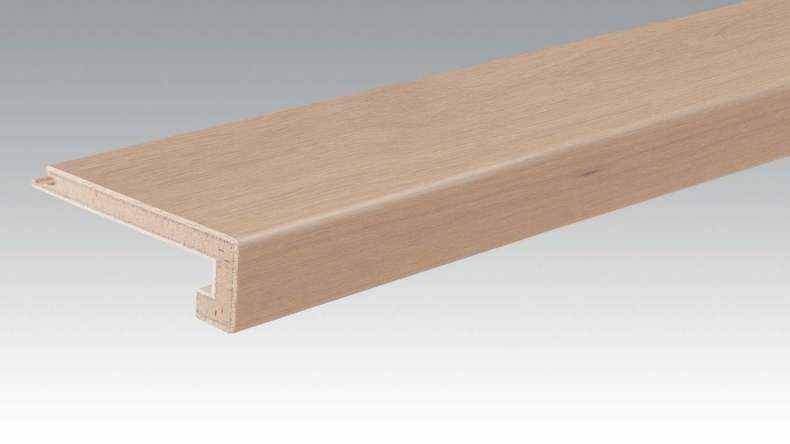 Profilé MEISTER de nez de marche en parquet Profilé en U Chêne authentique blanc crème 9031 (800005-2150-09031)