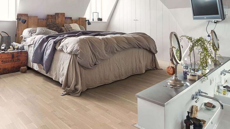 MEISTER Parquet - Longlife PC 200 Chêne animé blanc crème (500009-2400200-09035)