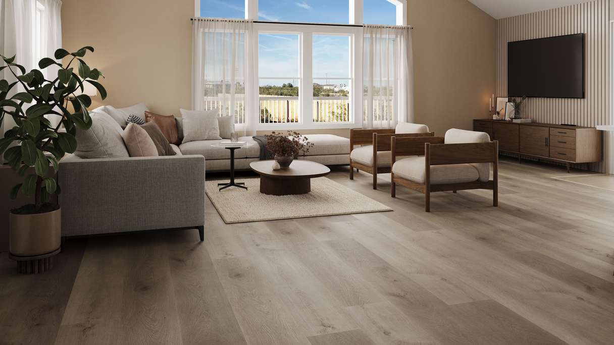 planeo Sol PVC rigide clipsable - Chêne Piräus Plancher XL de 1,82 m de long (P22206U)