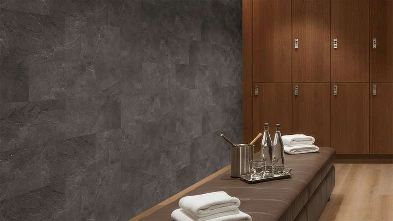planeo Revea - Wandverkleidung Kunststoff Slate Matt 60 x 30 cm