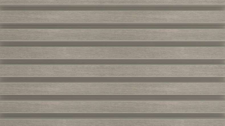 planeo LINEA Slim - Bardage de façade en WPC CoEx, gris clair, 2900 x 215 mm