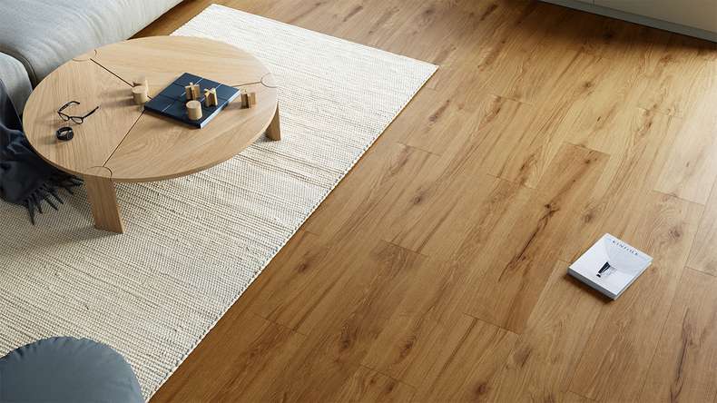Lys&Land Klebevinyl - Objekt Woodline Eiche Naturbraun | Synchronprägung (PLDD2570-ENB)