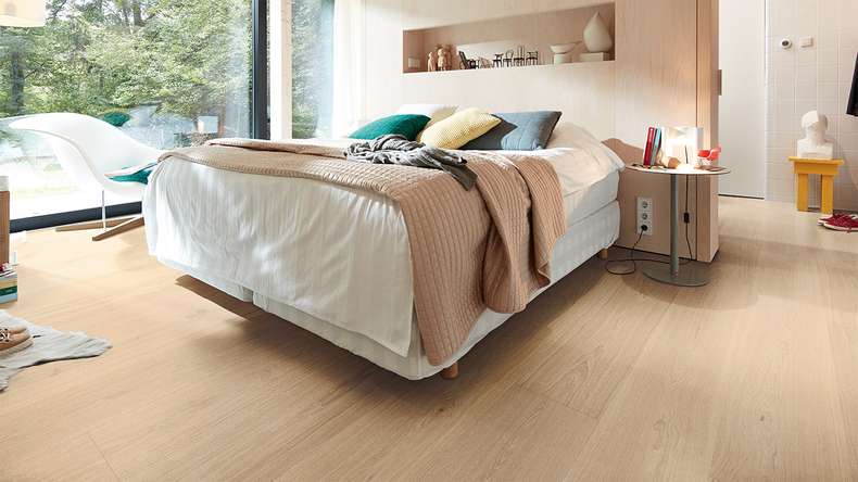 MEISTER Lindura pavimento in legno HD 400 - 08922 Rovere naturale champagne laccato ultra opaco 2200 x 270 x 11 mm (500214-2200270-08922)