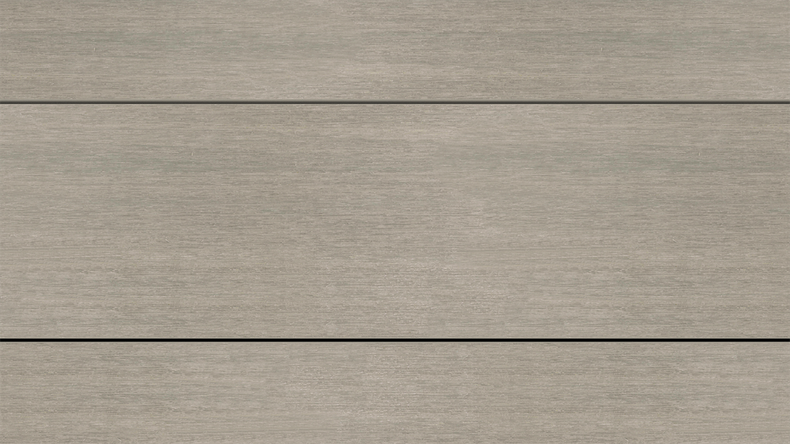 planeo UNIDeck - Listello per terrazza rivestito in WPC CoEx, grigio chiaro, 3 m - strutturato/liscio spazzolato