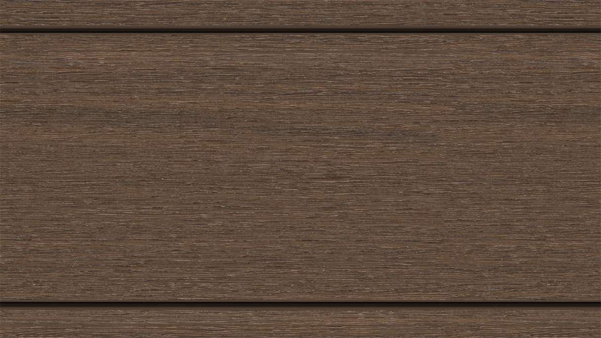 planeo MAXLine Nature - WPC CoEx lame de terrasse XL gainée chambre creuse - Ipe brun 3m structuré/lisse brossé