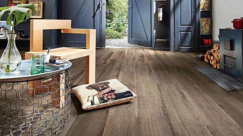 Sol design MEISTER MeisterDesign. next DD 500 S - 06986 Chêne vieux bois gris argile | Isolation phonique intégrée (400054-1287220-06986)