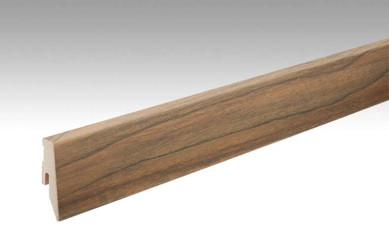 MEISTER Sockelleisten Fußleisten Nussbaum 211 - 2380 x 60 x 20 mm (200005-2380-00211 - 693823211)