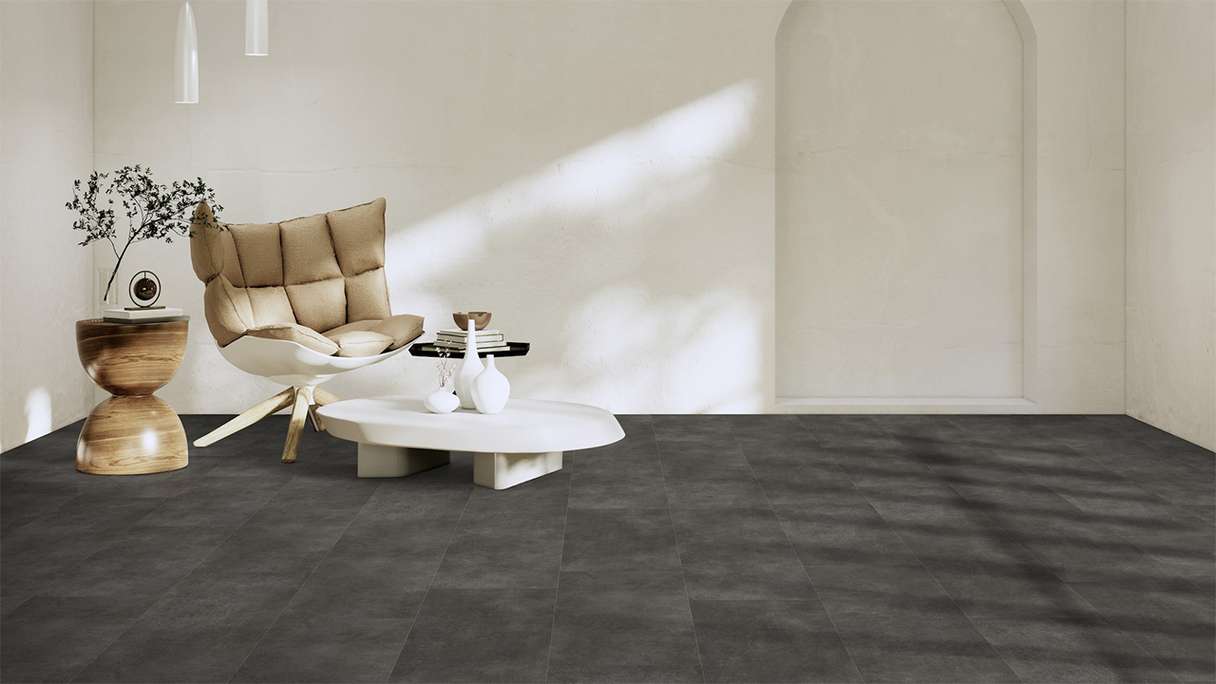 Gerflor Sol PVC clipsable - Virtuo 30 Rigid Acoustic Latina Dark | isolation phonique intégrée (39100992)