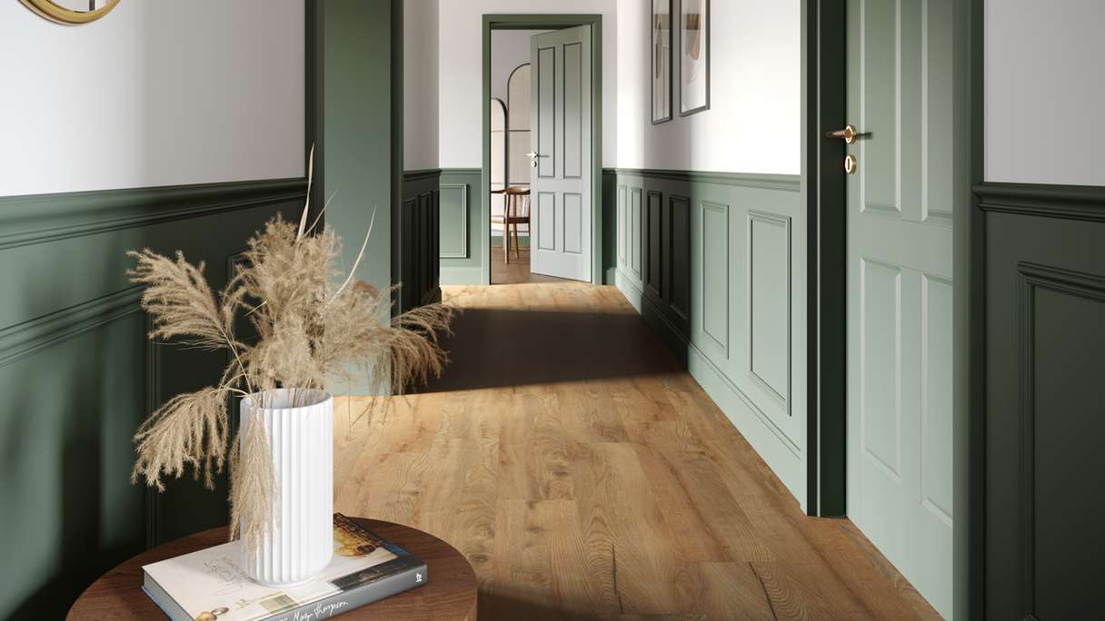 vinile adesivo planeo - Object Woodline Oak Gold | goffratura sincronizzata (PLDD2570-EGO)