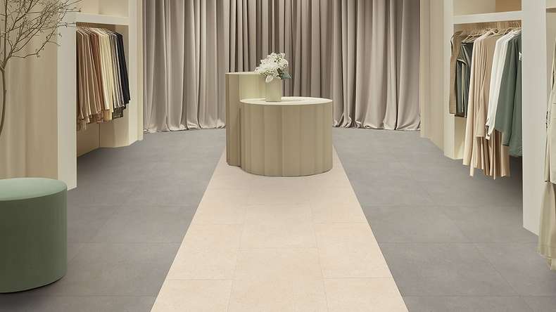 Gerflor Vinyle à clic Rigid - Création 70 Clic Backyard Grey | Aspect authentique (61291723)