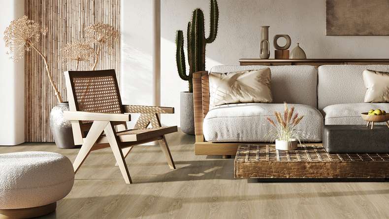 Vinyle à clic Gerflor - Senso Premium Rigid Acoustic Meadow spring honey | Isolation phonique intégrée (39471507)