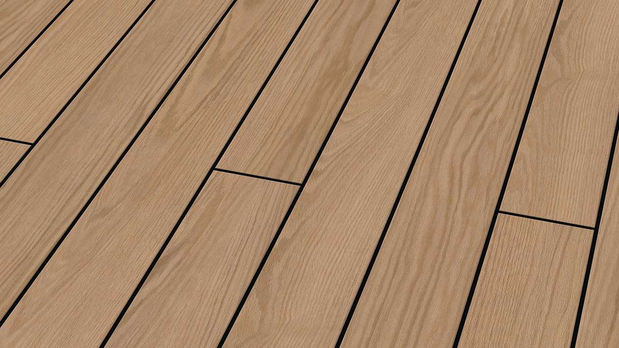 planeo Design Wood - Lames de terrasse BPC massives - Chêne naturel texturé