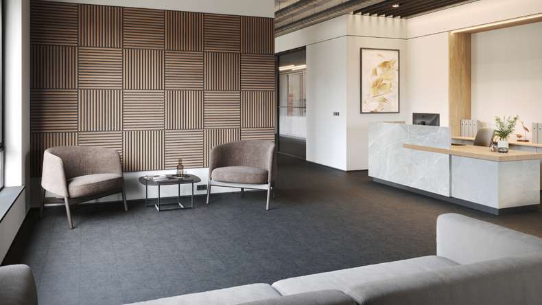 planeo Rigid Klick Vinyl - SolutionX 2in1 Anthrazit | Trittschalldämmung integr. (ECF-0026)