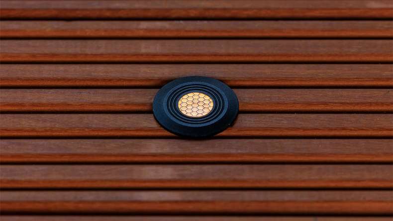 planeo Éclairage de terrasse 12V - Lampe LED encastrée Onyx 30 RA - 0.5W 4Lumen