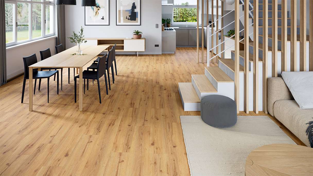 planeo Vinyle à clic rigide - Midtown Oak | Isolation phonique intégrée (DF-K-332-055)