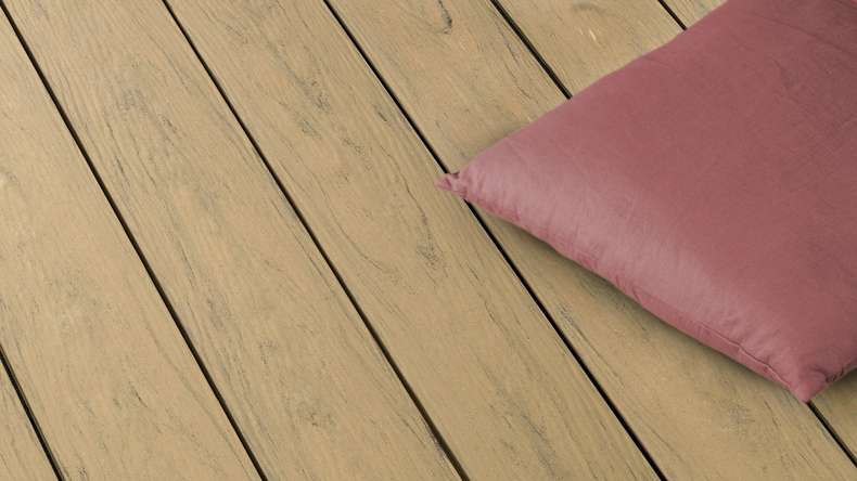 planeo WPC - Terrassendiele massiv Samtesche matt 4,00m - geprägt