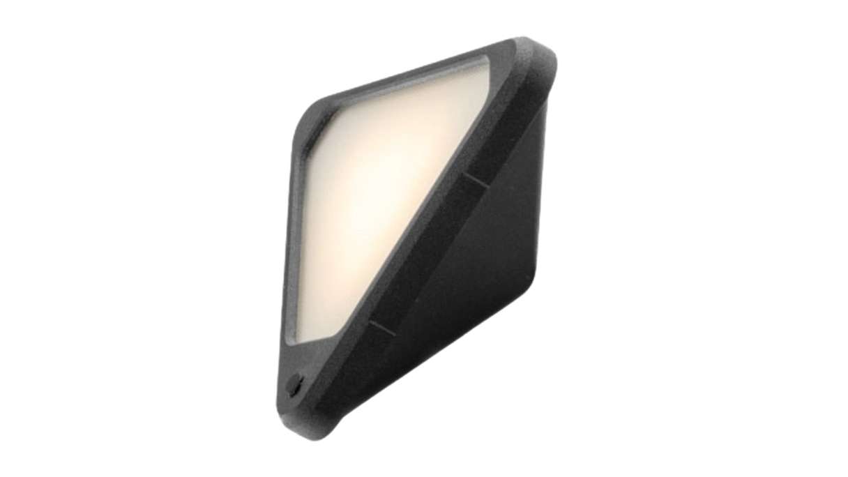 planeo Eclairage de jardin 12V - Applique murale LED Tiga Corner - 3.5W 100 lumens