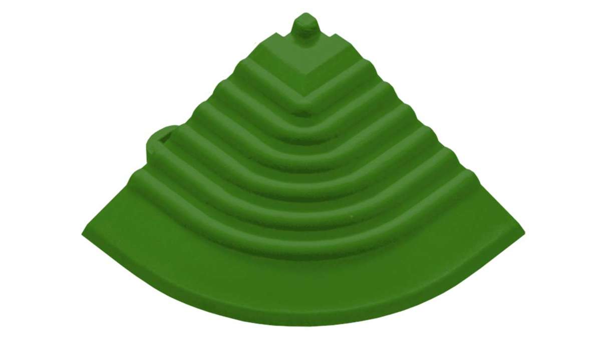 Élément d'angle planeo pour dalles à emboîter 30 x 30 cm - vert