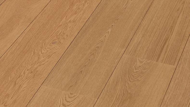 Sol en bois MEISTER Lindura HD 400 - 08907 Chêne huilé naturel 2200 x 270 x 11 mm (500213-2200270-08907)