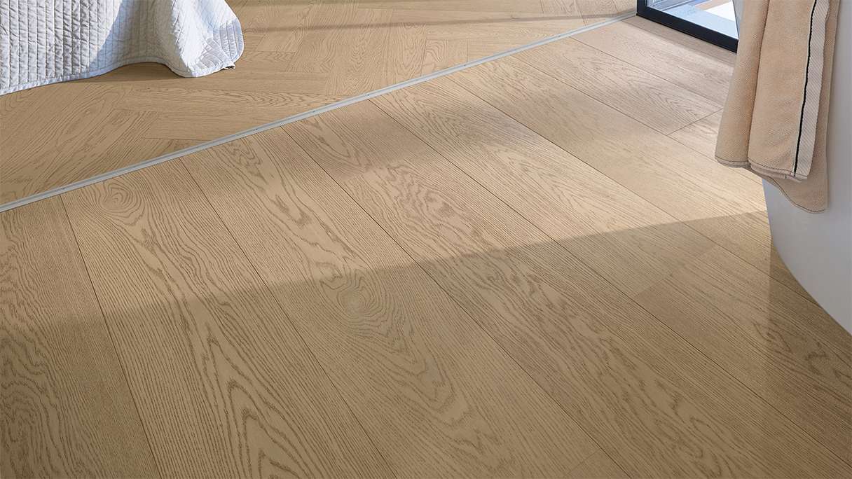 Sol en bois MEISTER Lindura HD 400 - 20224 Chêne naturel gris sable ultra-mat 2200 x 270 x 11 mm (500214-2200270-20224)