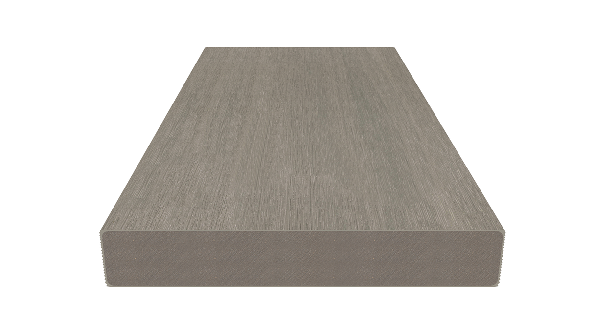 planeo UNIDeck - Lame de terrasse en WPC CoEx, gris clair, 3 m - texturée/brossée lisse