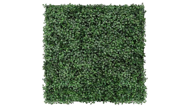 planeo Panneau acoustique - MixWall Leaf Mood Dark Green Design Buxus 52 x 52 cm | Plante artificielle (PLMW-31111)