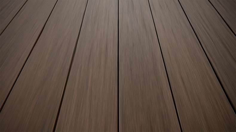 planeo AntikWood WPC Terrassendiele Massiv - Braun 3m antik gealtert