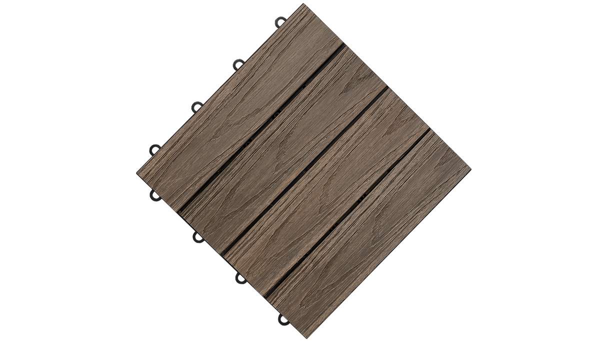 planeo click tile WPC 3D - marrone