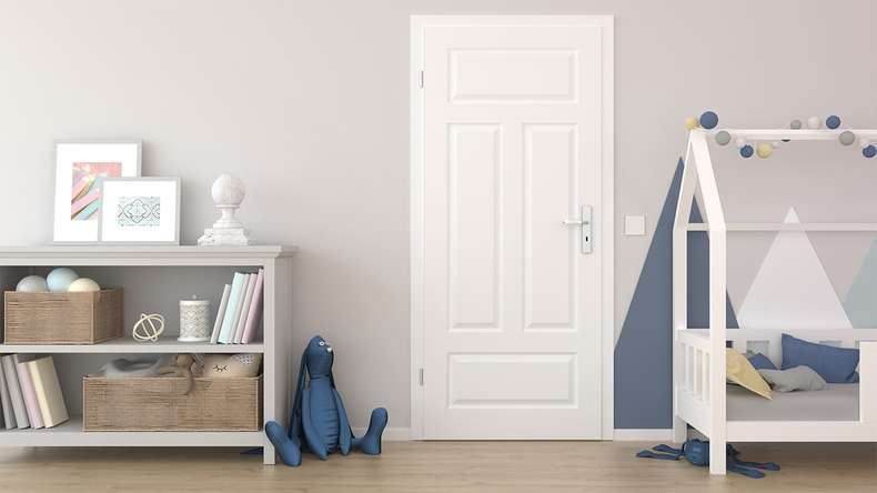 porta interna planeo country house PUREA Casa 4 AR laccato bianco 9003 design edge | laccato - 1985 x 610|735|860|985 mm