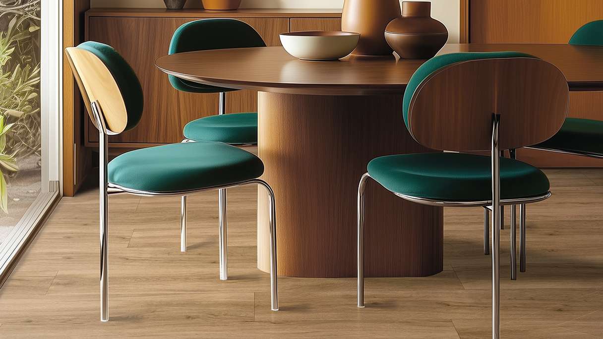 Gerflor Vinyle à clic Rigid - Création 55 Clic Acoustic Quartet Honey | Isolation phonique intégrée (61240870)