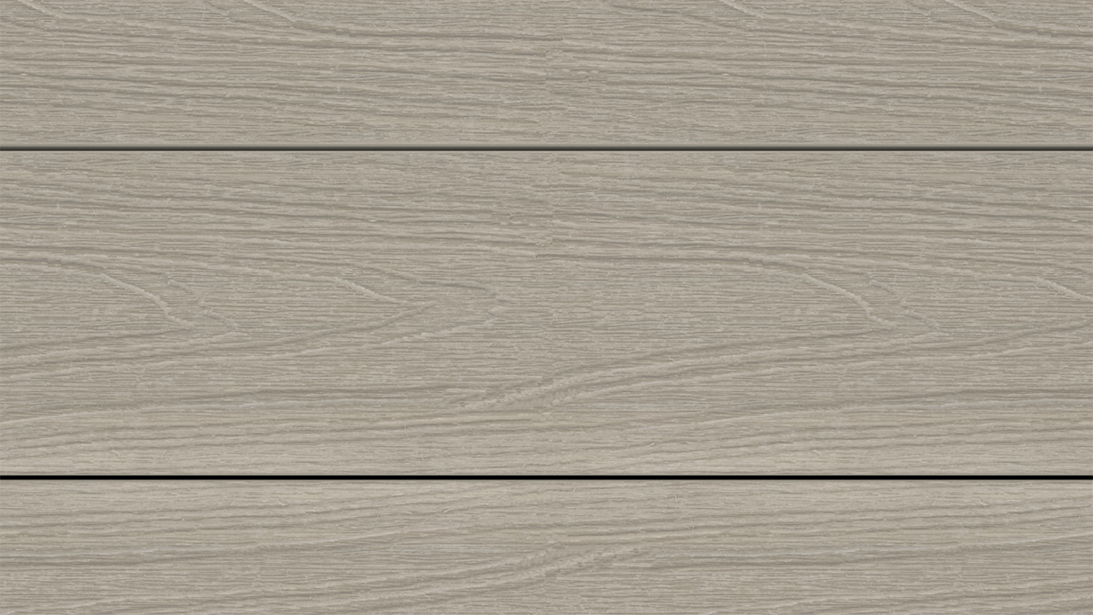 planeo UNIDeck - Lame de terrasse en WPC CoEx, gris clair, 3 m - texturée/brossée lisse
