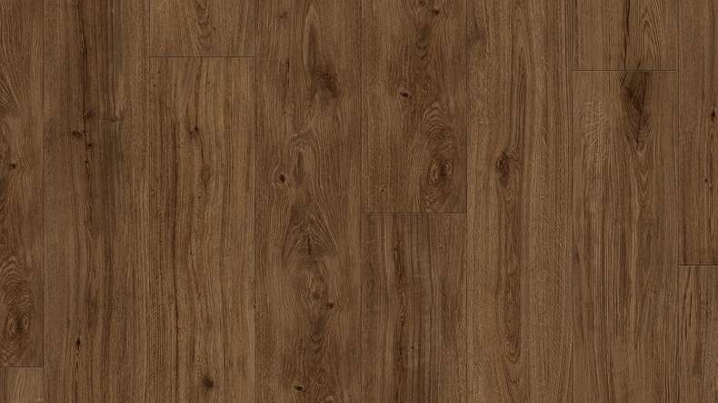 Gerflor Vinyle à clic Rigid - Création 70 Clic City Oak Dark Brown | Aspect authentique (61281717)
