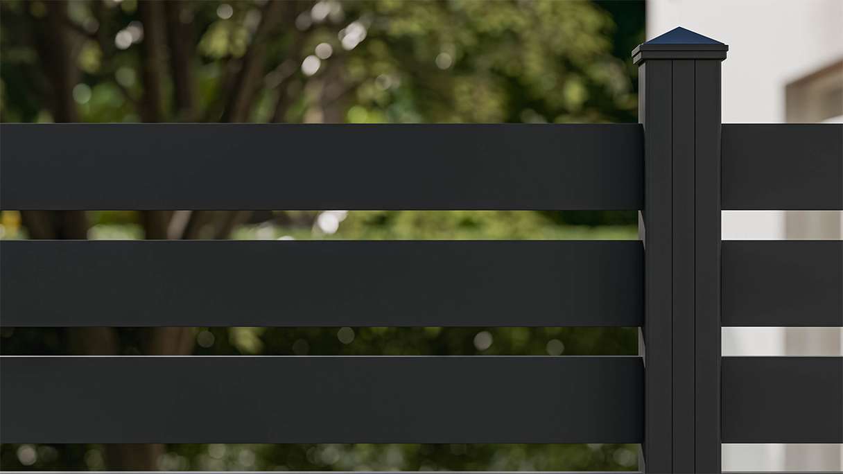 planeo Gardence Metallic Edge - Recinzione da giardino in alluminio quadrata antracite | DB703