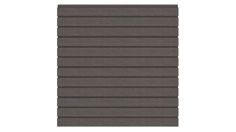 planeo LINEA - WPC CoEx Clôture à emboîter Rhombus gris foncé 176 x 183