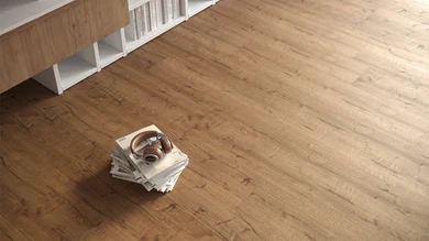 planeo Vinile ad incastro - Rigid Quercia marrone naturale | Goffratura sincronizzata (DF-67501)