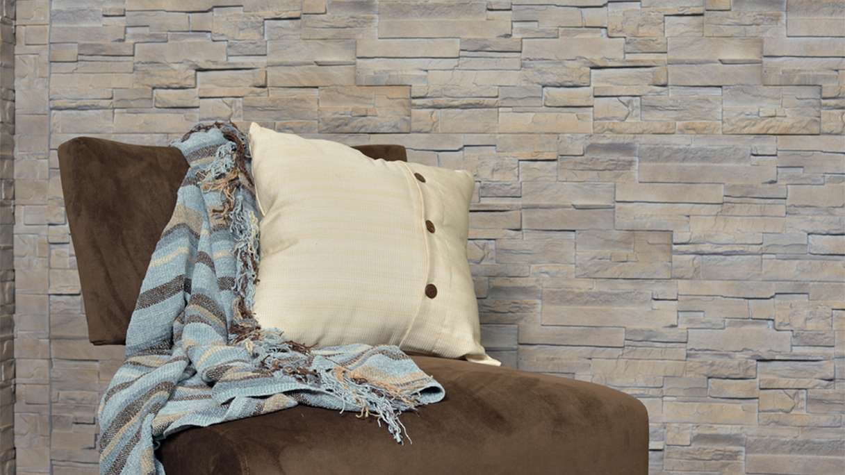 panneau de façade planeo aspect pierre - NoviStone Limestone 1054 x 334 mm