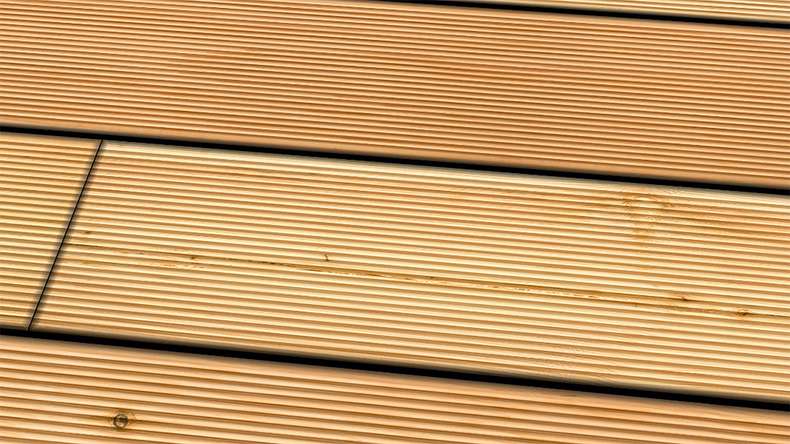 TerraWood Terrasse en bois - Douglas canadien - strié / rainuré