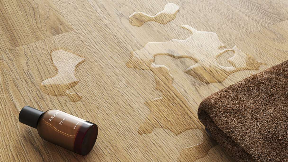 planeo Rigido Vinile ad incastro - SolutionX 2in1 Oak Light Brown | Isolamento acustico integrato (ECF-0008)