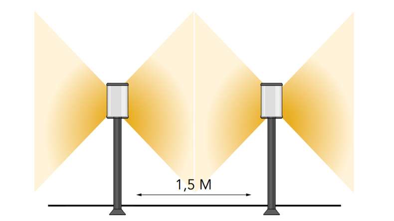 planeo Eclairage de jardin 12V - Lampadaire LED Eros Lo H 550 mm - 3,5W 280 lumens