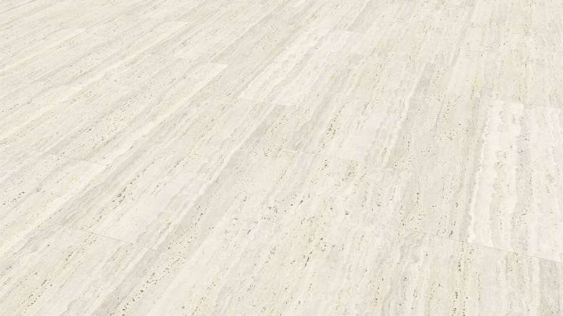 Gerflor Sol PVC clipsable - Senso Clic Travertin Ivory | Made in Europe (60981511)
