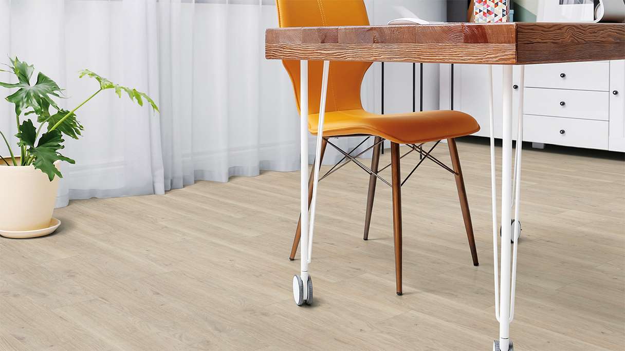 planeo Vinyle à clic rigide - FlexCore 30 Cream White Oak | Isolation phonique intégrée (plfc-5012FS30)