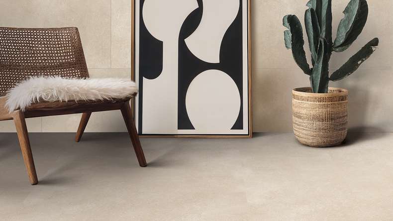 Gerflor vinyle à coller - Creation 30 Bloom Uni Cream