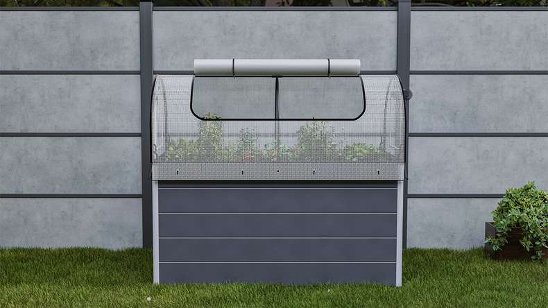 planeo Rete per letto rialzato PE - Bianco 149,9 x 69,4 x 62 cm
