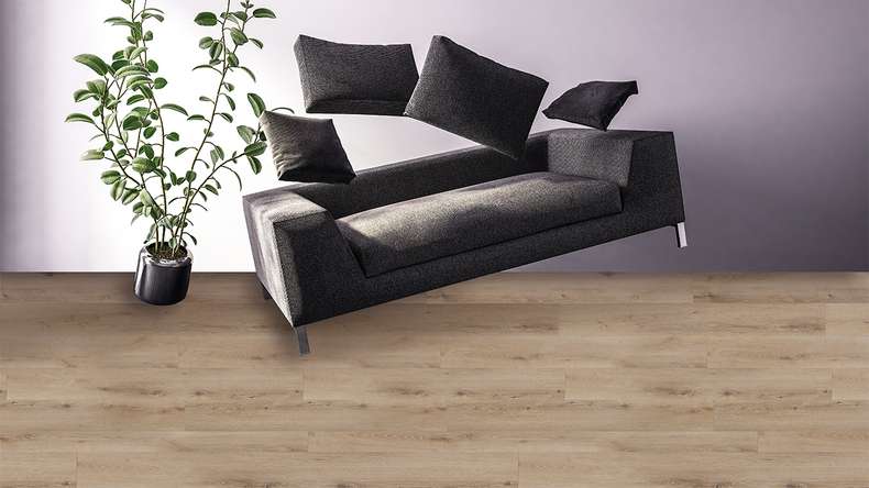 planeo Klick Vinyl Rigid - Eiche Milano 1,82m lange XL Diele ultramatt | Trittschalldämmung integr. (MF-1106-XL)