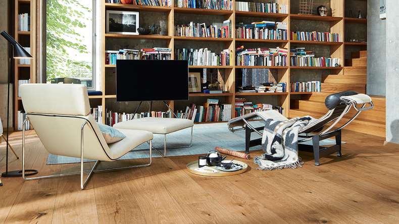 MEISTER Sol en bois Lindura HD 400 - 08915 Chêne authentique verni ultra mat 2200 x 205 x 11 mm (500214-2200205-08915)