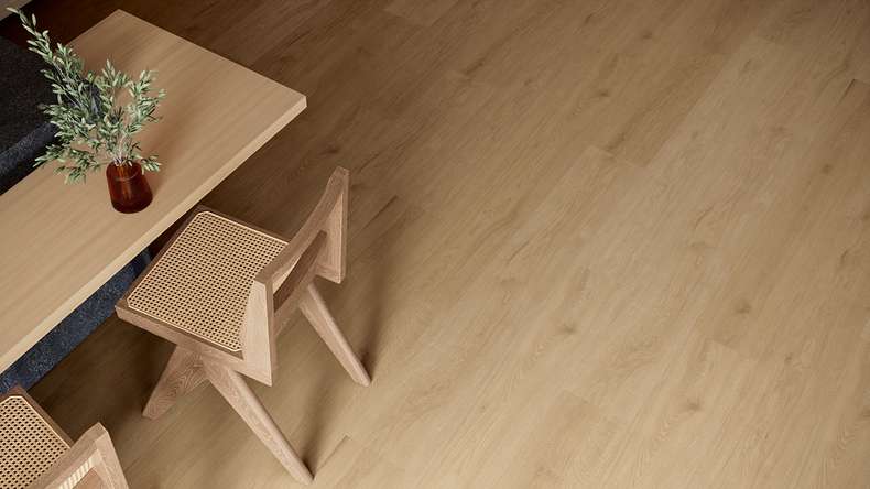 planeo WPC Sol PVC clipsable - PUREtec MAX 70 EIR Smoked Brown Oak | Isolation phonique intégrée (RP-A50-2)