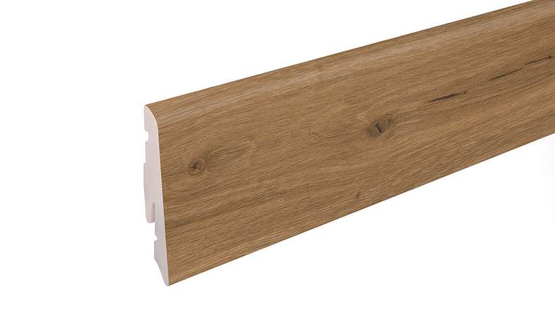 planeo Plinthe SolutionX 2en1 - 2400 x 14 x 58 mm Chêne Naturel Rustique (SL0092)