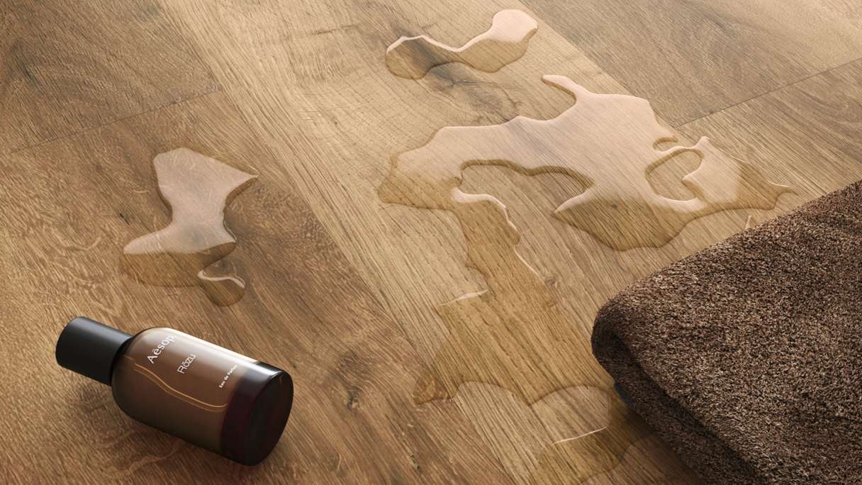 planeo Rigido Vinile ad incastro - SolutionX 2in1 Oak Natural Brown | Isolamento acustico integrato (ECF-0086)