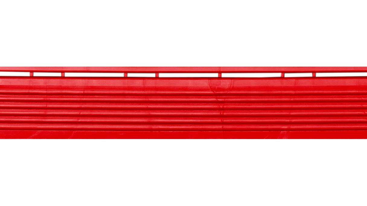 planeo Seitenteil für 40 x 40 cm Klickfliesen - rot